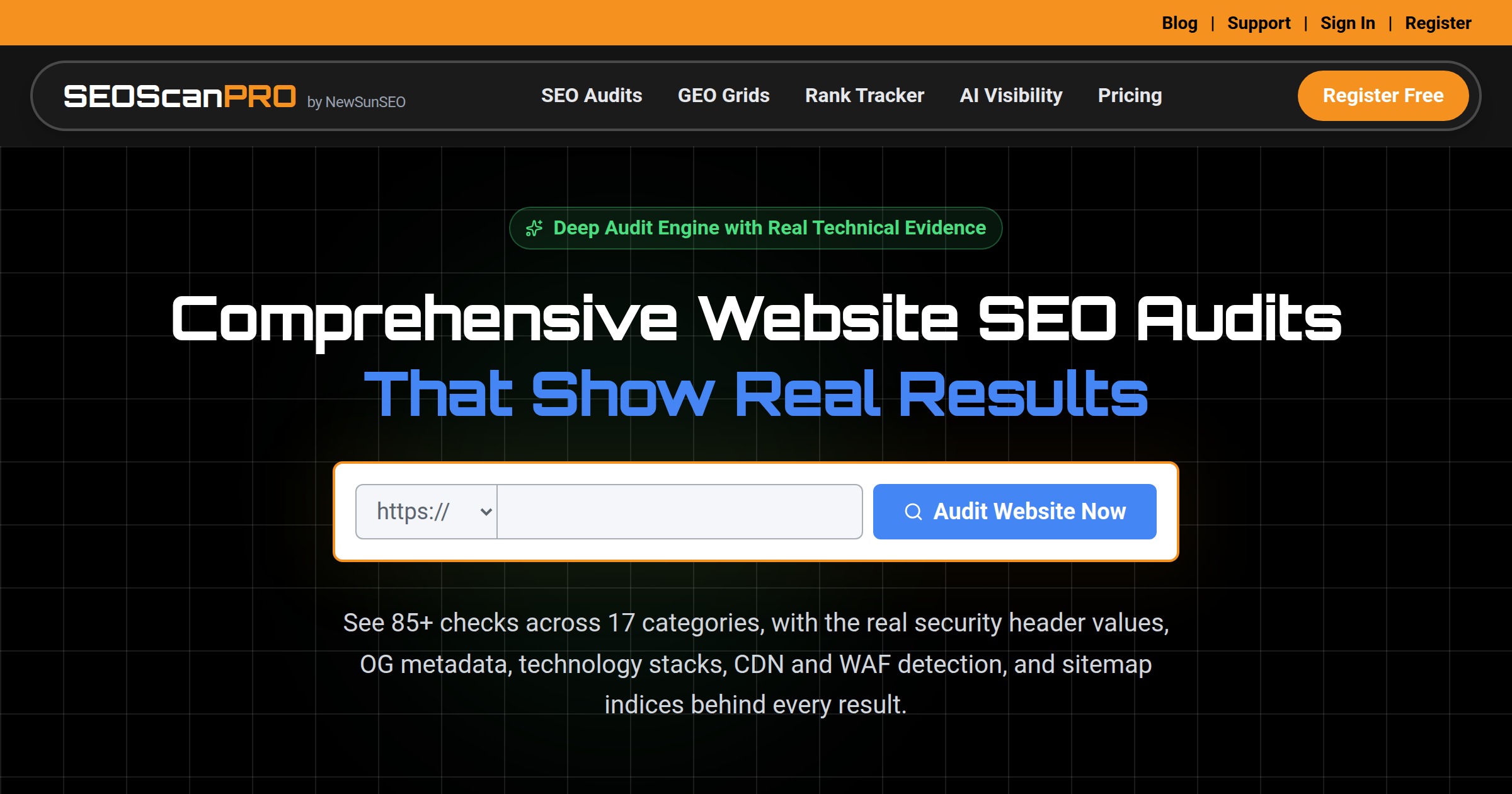SEOScanPro, which includes the AI visibility report